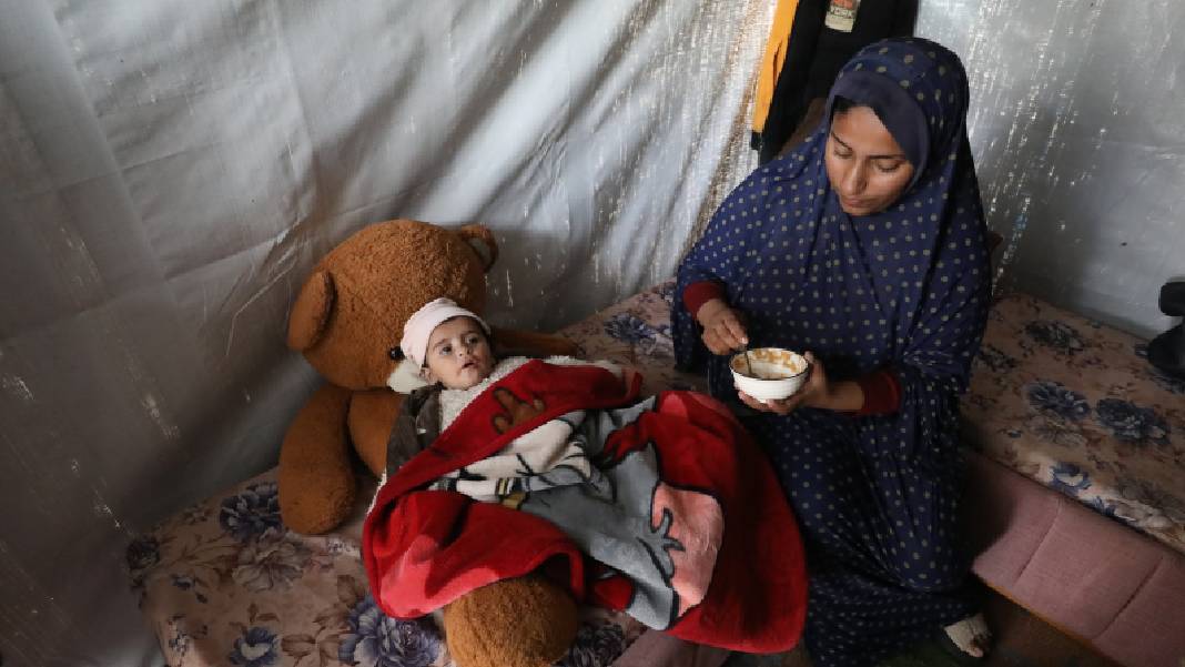 Gazze'deki çadır kamplarını vuran yağış felaketi 2